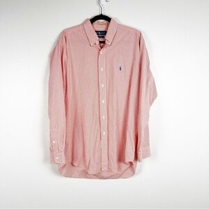 Ralph Lauren Blake Checkered Long Sleeve‎ Button Up dress Shirt